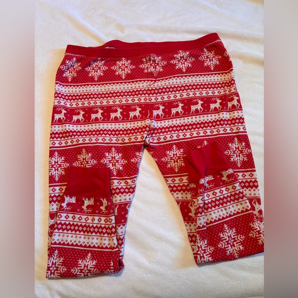 Old Navy Red and White Holiday Pajama Pants
